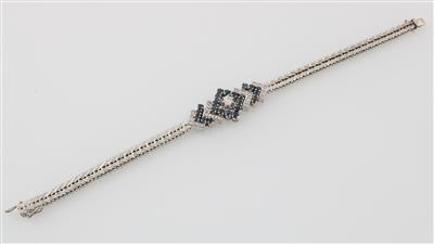 Diamant Saphir Armband - Schmuck