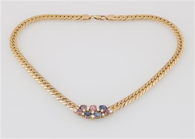 Brillant Saphir Collier - Schmuck