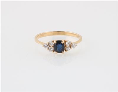 Brillant Saphir Ring - Klenoty