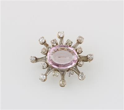 Diamant Topas Brosche - Jewellery