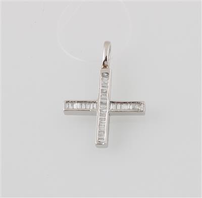 Diamant Kreuzanhänger zus. ca. 0,20 ct - Schmuck