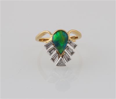 Diamant Opal Ring - Klenoty