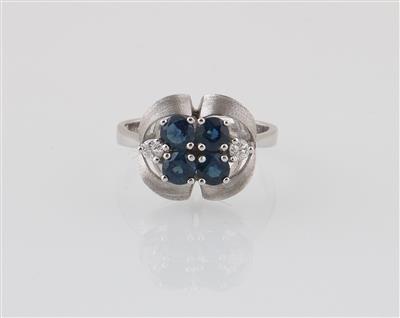 Brillant Saphir Ring - Schmuck