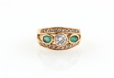 Brillant Smaragd Ring - Jewellery