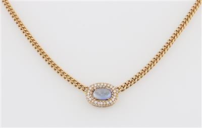 Brillant Saphir Collier - Schmuck