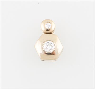 Brillantanhänger zus. ca. 0,13 ct - Schmuck