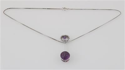 Achtkantdiamant Amethyst Anhänger - Gioielli