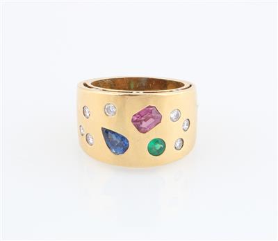 Brillant Farbstein Ring - Jewellery