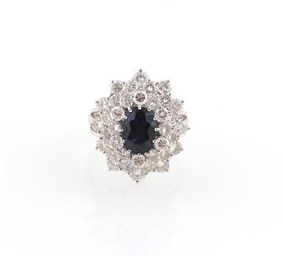 Brillant Saphir Ring zus. ca. 2,60 ct - Jewellery