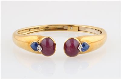 Brillant Rubin Saphir Armspange - Jewellery