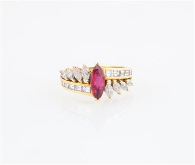 Diamant Rubin Ring - Jewellery