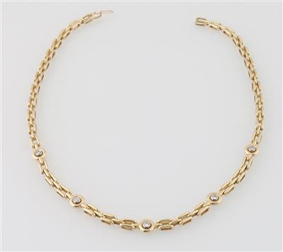 Brillantcollier zus. ca. 0,60 ct - Gioielli