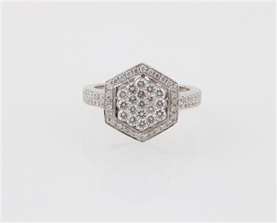 Brillantring zus. ca. 0,90 ct - Gioielli