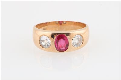 Altschliff Diamant Ring zus. ca. 0,70 ct - Jewellery