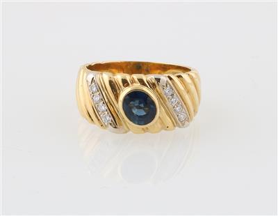 Brillant Saphir Ring - Klenoty