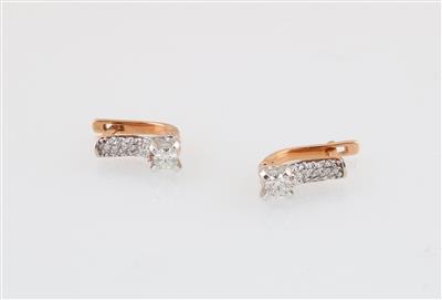 Brillant Ohrringe zus. ca. 1 ct - Klenoty