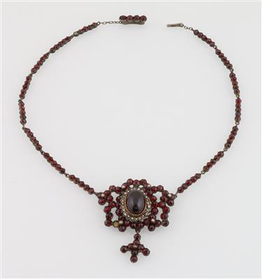 Granatcollier - Schmuck