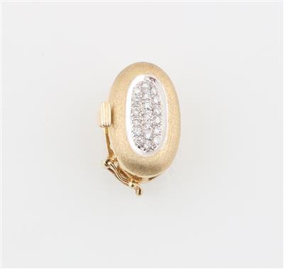 Brillantsteckschließe zus. ca. 0,19 ct - Klenoty