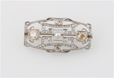 Diamantbrosche zus. ca. 1,50 ct - Jewellery