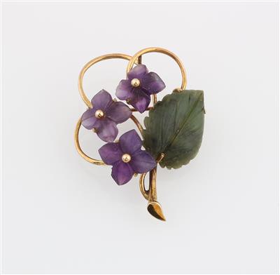 Blütenbrosche Veilchen - Jewellery
