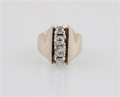 Brillantring zus. ca. 0,90 ct - Klenoty