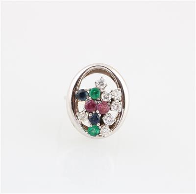 Brillant Farbstein Ring - Jewellery