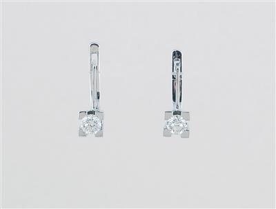 Brillant Ohrringe zus. ca. 0,50 ct - Klenoty