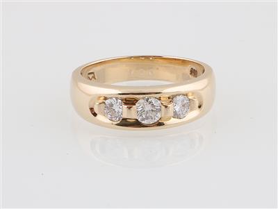 Brillantring zus. ca. 0,70 ct - Klenoty