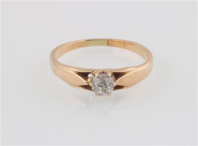 Altschliffdiamant Solitär Ring ca. 0,30 ct - Klenoty