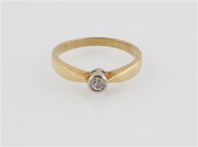 Altschliffdiamant Solitärring ca. 0,15 ct - Gioielli