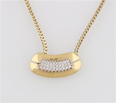 Brillantcollier zus. ca. 0,40 ct - Gioielli