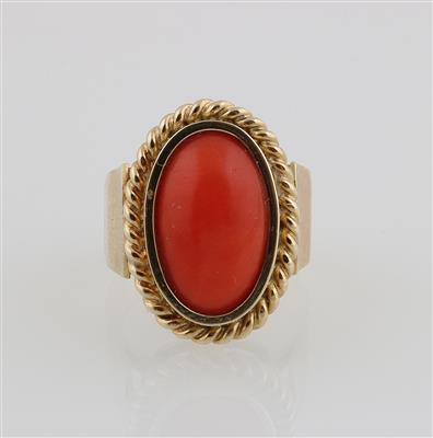 Korallen Ring - Schmuck