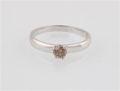 Natural Fancy Brown Brillantsolitär Ring ca. 0,31 ct - Jewellery
