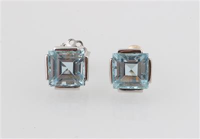 Ohrstecker mit behandelten Topasen zus. ca. 4,50 ct - Jewellery