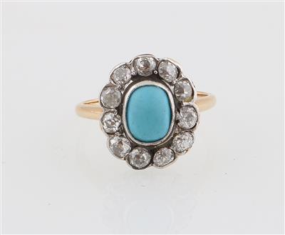 Altschliffdiamant Ring zus. ca. 1 ct - Schmuck