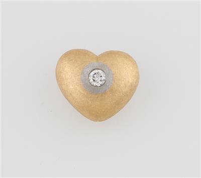 Brillant Herzanhänger ca. 0,20 ct - Gioielli