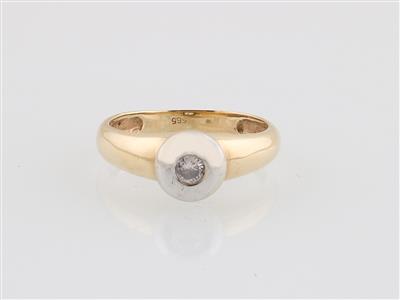 Brillantsolitär Ring ca. 0,10 ct - Schmuck