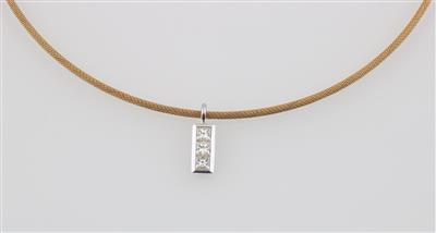 Diamant Collier zus. ca. 0,75 ct - Klenoty