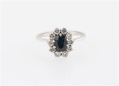 Brillant Saphir Ring - Klenoty