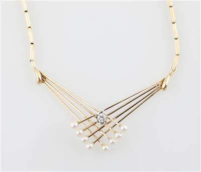 Brillant Kulturperlencollier - Schmuck