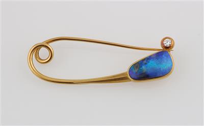 Brillant Opalbrosche - Jewellery
