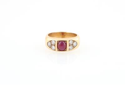 Brillant Rubin Ring - Schmuck