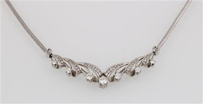 Diamantcollier zus. ca. 1,80 ct - Jewellery
