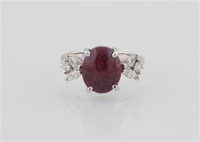 Sternrubin Ring ca. 6,20 ct - Gioielli