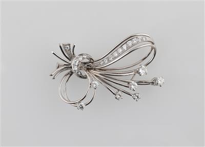 Brillantbrosche zus. ca. 1,25 ct - Jewellery