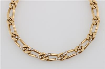 Brillantcollier zus. ca. 0,80 ct - Gioielli