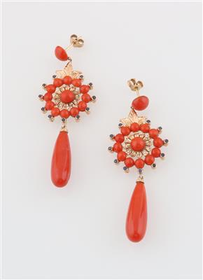 Korallen Ohrgehänge - Jewellery