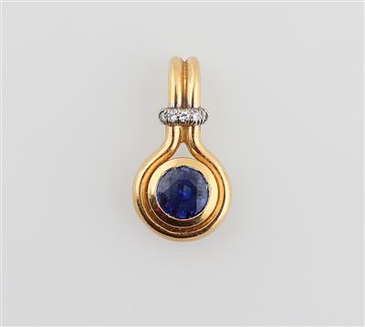 Saphir Anhänger ca. 0,90 ct - Jewellery