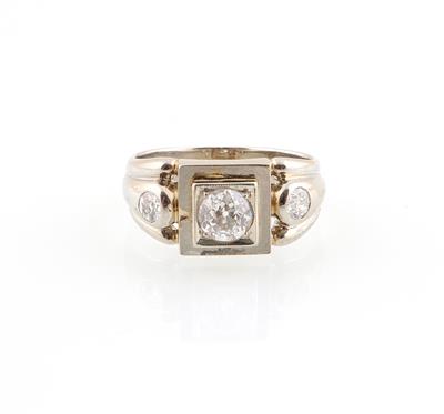 Altschliffdiamant Ring zus. ca. 0,70 ct - Klenoty