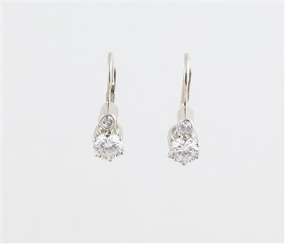 Brillantohrringe zus. ca. 0,90 ct - Schmuck